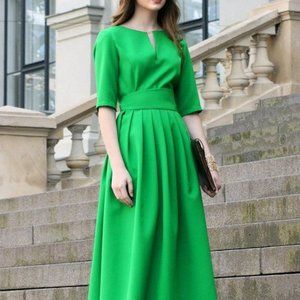 Guntina Green Maxi dress